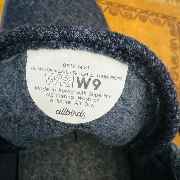Allbirds Womens Wool Runners 0519 NV1 Gray Everday Sneakers Sz 8 Left Sz 9 Right - Picture 11 of 12